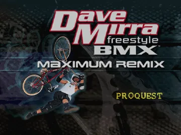 Dave Mirra Freestyle BMX - Maximum Remix (EU) screen shot title